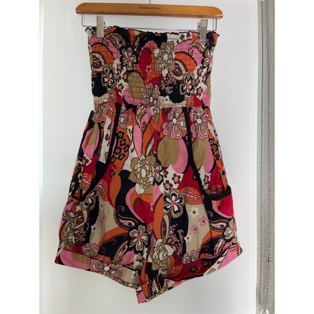 Boho romper with pockets